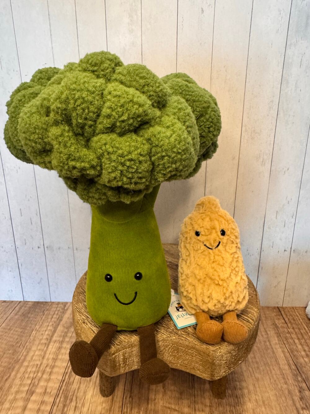 Jellycat Bundle Peanut and Broccoli Authentic Jellycat Amuseables FAST SHIP NEW